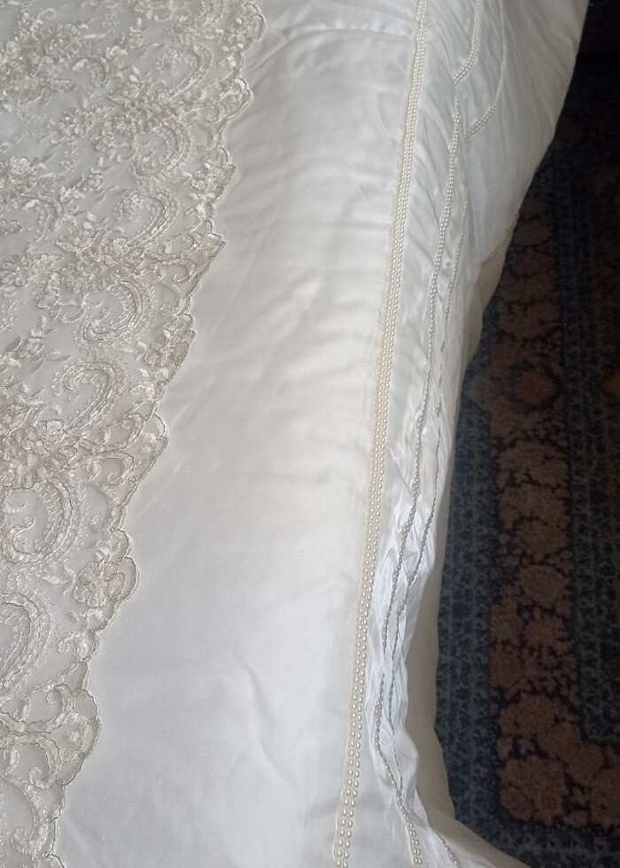 Yatak örtüsü abiyesi yeni hiç kullanılmamış  - Görsel 5