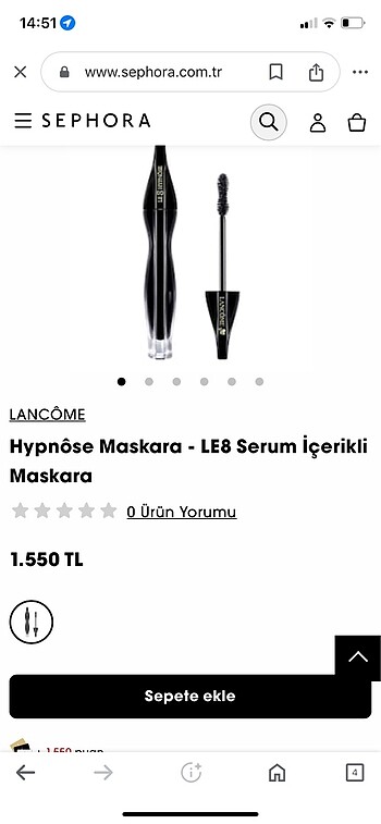 Beden Lancome Le 8 Hypnose Maskara