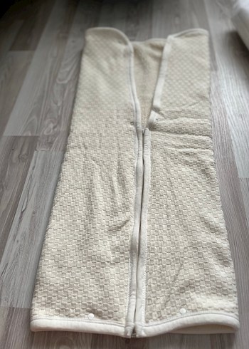 Kapüşonlu Bebek Battaniyesi - Beyaz - Görsel 4