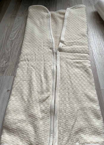 Kapüşonlu Bebek Battaniyesi - Beyaz - Görsel 5