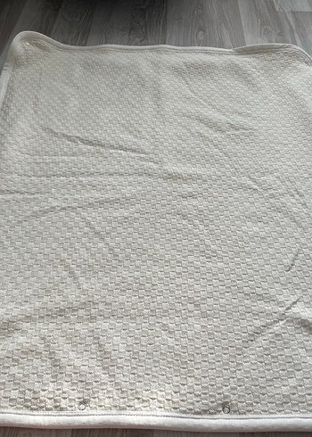 Kapüşonlu Bebek Battaniyesi - Beyaz - Görsel 2