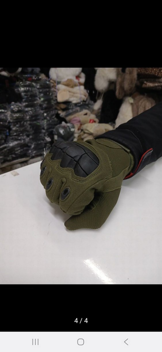 Erkek Kamuflaj Biker Eldiveni - Haki - Görsel 3