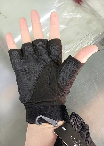 Erkek Siyah Biker Eldiveni - Görsel 2