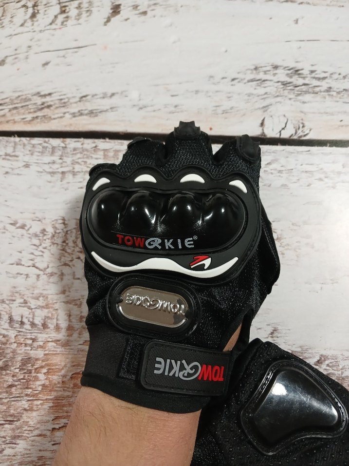 Siyah Biker Erkek Eldiveni - TOWRKIE - Görsel 2