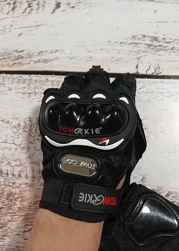 Renkli Biker Erkek Eldivenleri - Street Style - Görsel 11