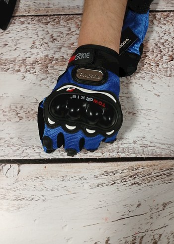 Renkli Biker Erkek Eldivenleri - Street Style - Görsel 7