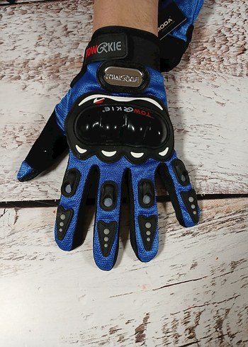 Renkli Biker Erkek Eldivenleri - Street Style - Görsel 6