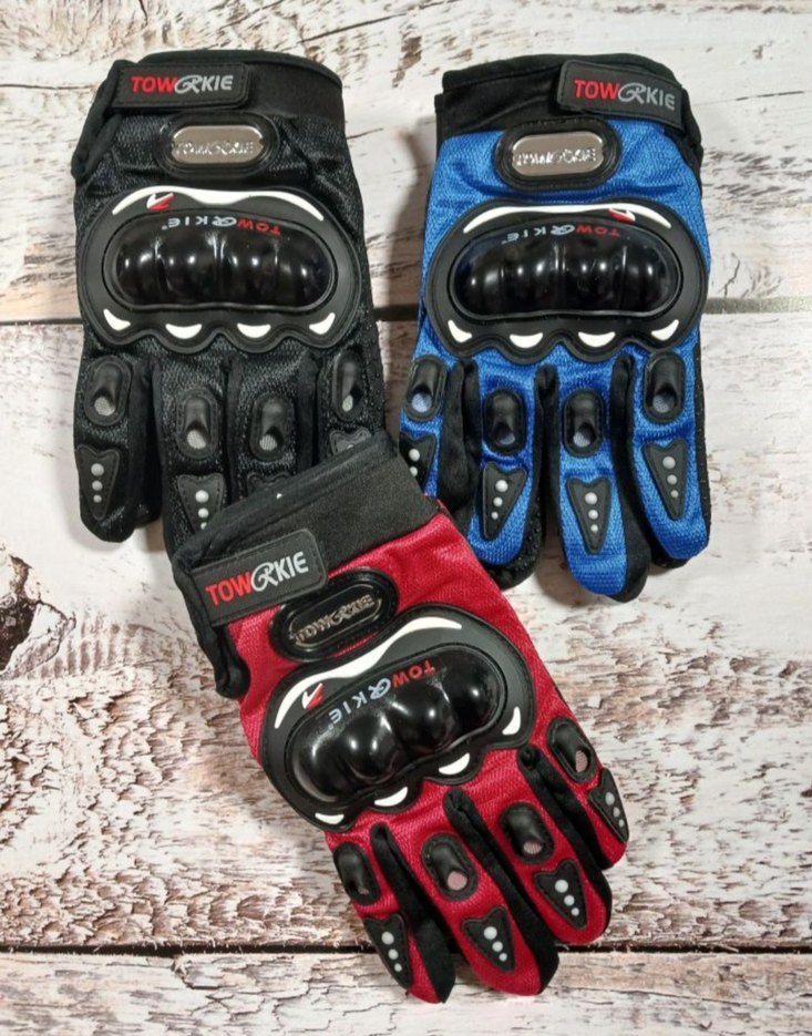 Renkli Biker Erkek Eldivenleri - Street Style - Görsel 2