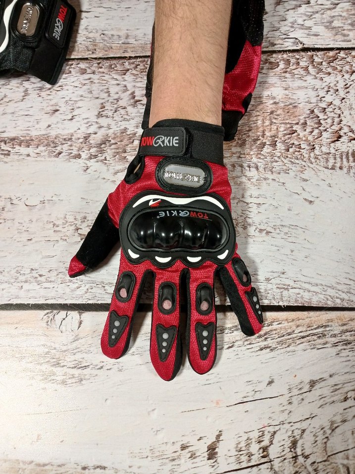 Renkli Biker Erkek Eldivenleri - Street Style - Görsel 3