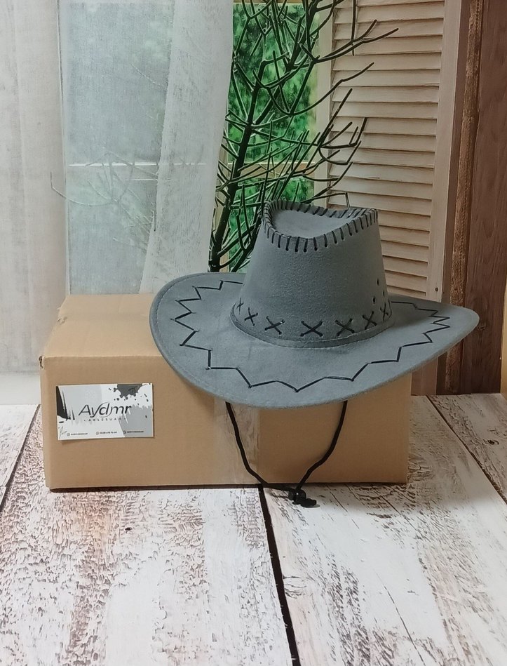 Aydmraksesuar unisex kovboy şapka 57-58cm - Görsel 2