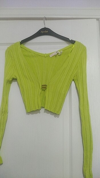 Neon renk üst bluz crop