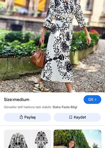 Zara Uzun Kollu Geometrik Desenli Bohem Elbise - Görsel 2