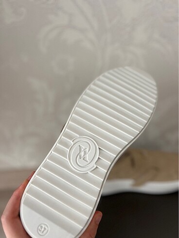 37 Beden camel Renk Vakko Monogram Sneakers Ayakkabı