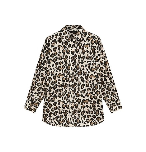 34 Beden Massimo Dutti Leopar Gömlek