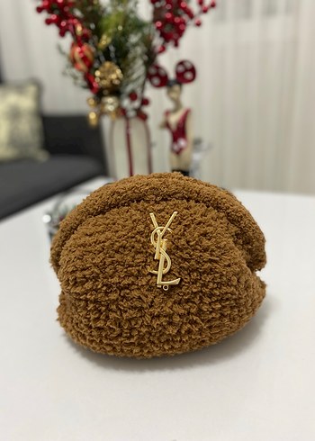 Kahverengi Peluş Kadın Çanta - Görsel 3