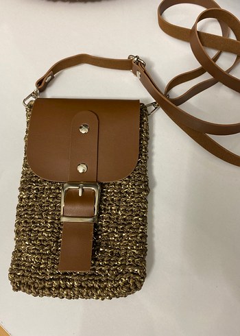 Kahverengi Deri Tokalı Kadın Çapraz Çanta - Görsel 2