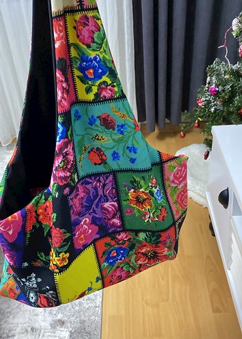 Renkli Bohem Kadın Omuz Çantası - Görsel 2