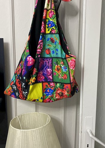 Renkli Bohem Kadın Omuz Çantası - Görsel 3