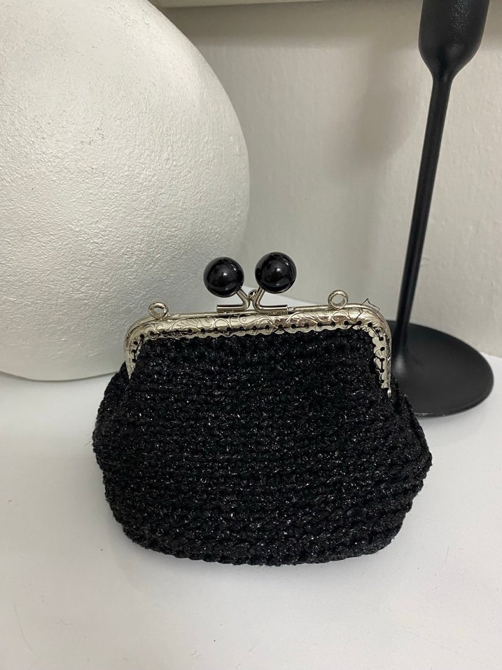 Siyah simli cüzdan - Görsel 2