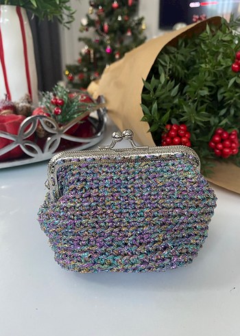 Boncuk İşlemeli Çok Renkli Kadın Cüzdanı - Görsel 2