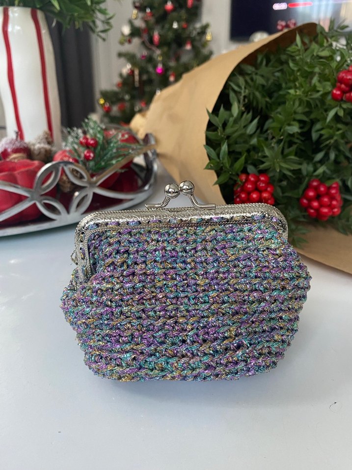 Boncuk İşlemeli Çok Renkli Kadın Cüzdanı - Görsel 2