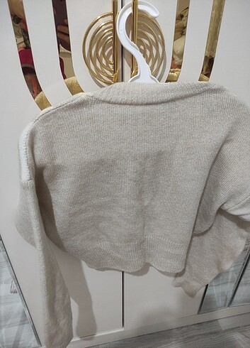 s Beden camel Renk Trendyol crop kazak 