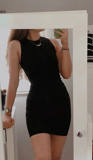 Siyah h&m elbise