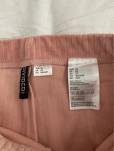 xs Beden H&M pembe takım
