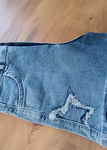 11-12 Yaş Beden beyaz Renk Diger Kız Çocuk Denim Şort