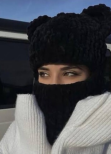 Beden Puffy Balaclava Şapka