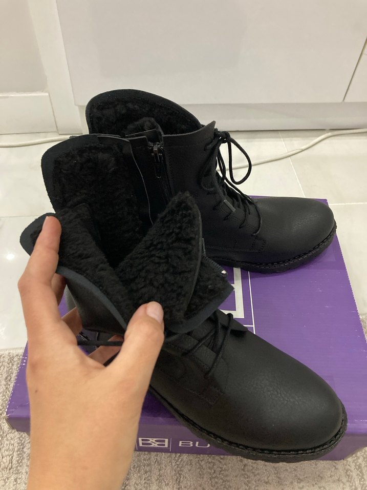 Kadın siyah bot - Görsel 4