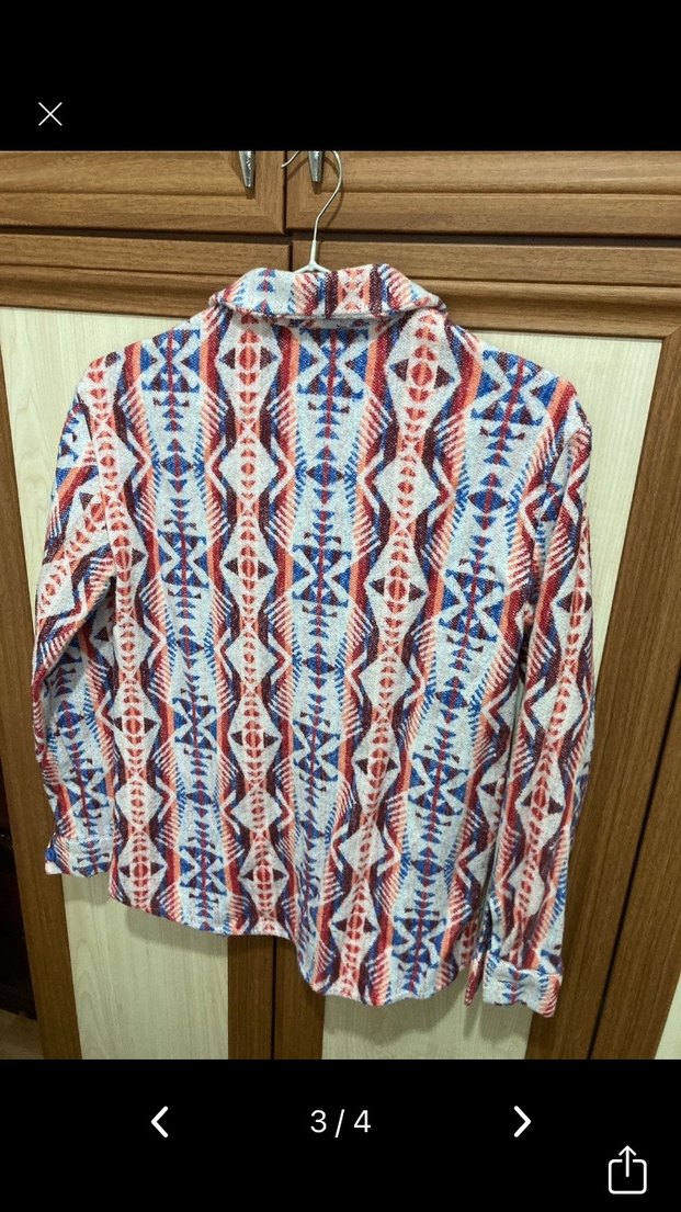 Renkli Bohem Uzun Kollu Gömlek - Görsel 3