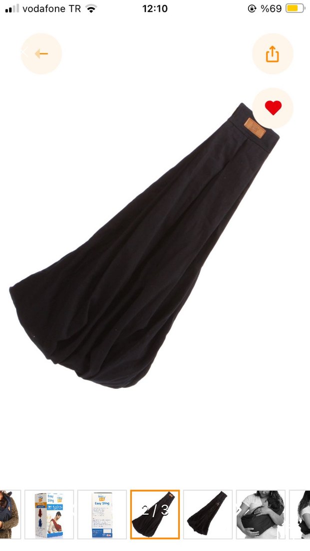 Easy Bebek Ana Kucağı Kanguru Sling lacivert - Görsel 2