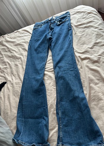 Mango Mavi Denim Bootcut Jean