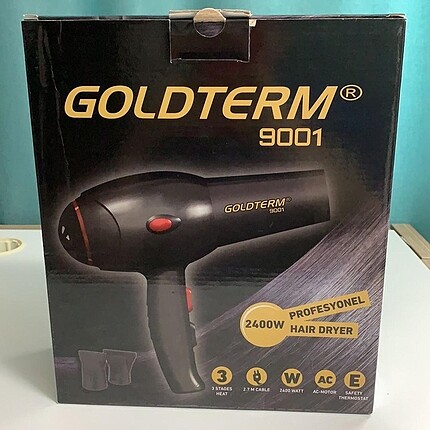 Goldterm 9001 sıfır saç kurutma makinası