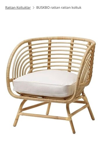 Ikea rattan koltuk