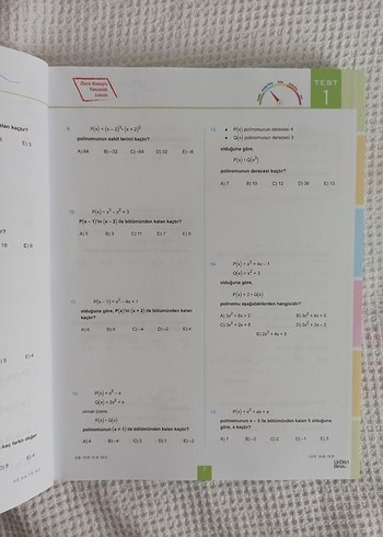 Beden Üç Dört Beş Ayt Matematik Soru Bankası