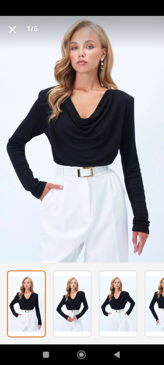 VATKALİ ÖNÜ BÜZGÜLÜ BLUZ - Görsel 2