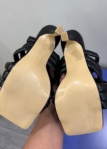 Siyah Stiletto Topuklu Kadın Terlik - Görsel 6