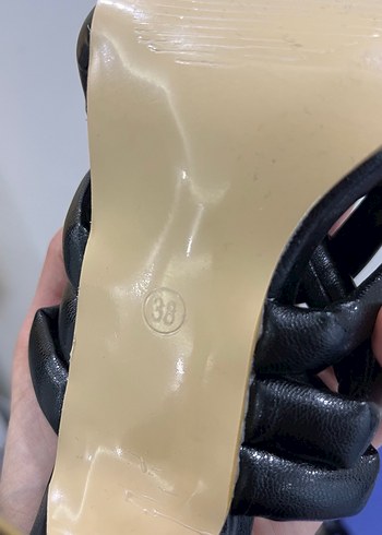 Siyah Stiletto Topuklu Kadın Terlik - Görsel 10