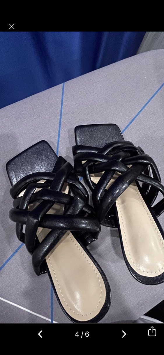 Siyah Stiletto Topuklu Kadın Terlik - Görsel 2