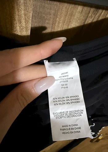 Etekli Siyah Mayo Altı - Görsel 8