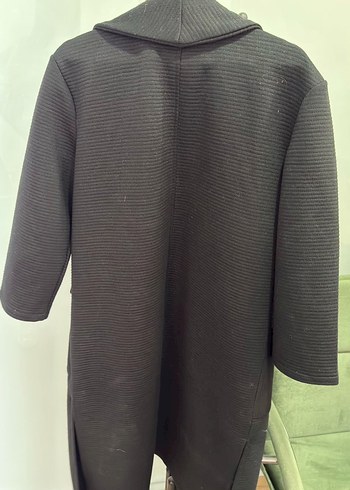 Kadın Siyah Uzun Ceket - Görsel 4