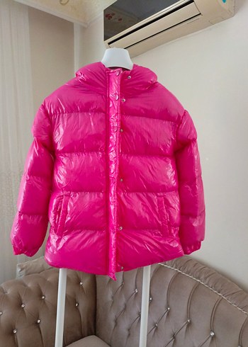 Robin Pembe Çocuk Kışlık Midi Mont