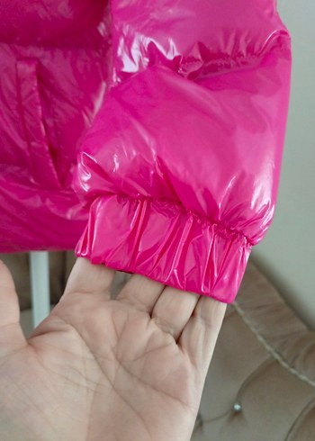 38 Beden pembe Renk Pembe Çocuk Kışlık Midi Mont