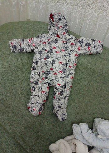 Gri Desenli astronot Bebek  Tulumu - Görsel 2