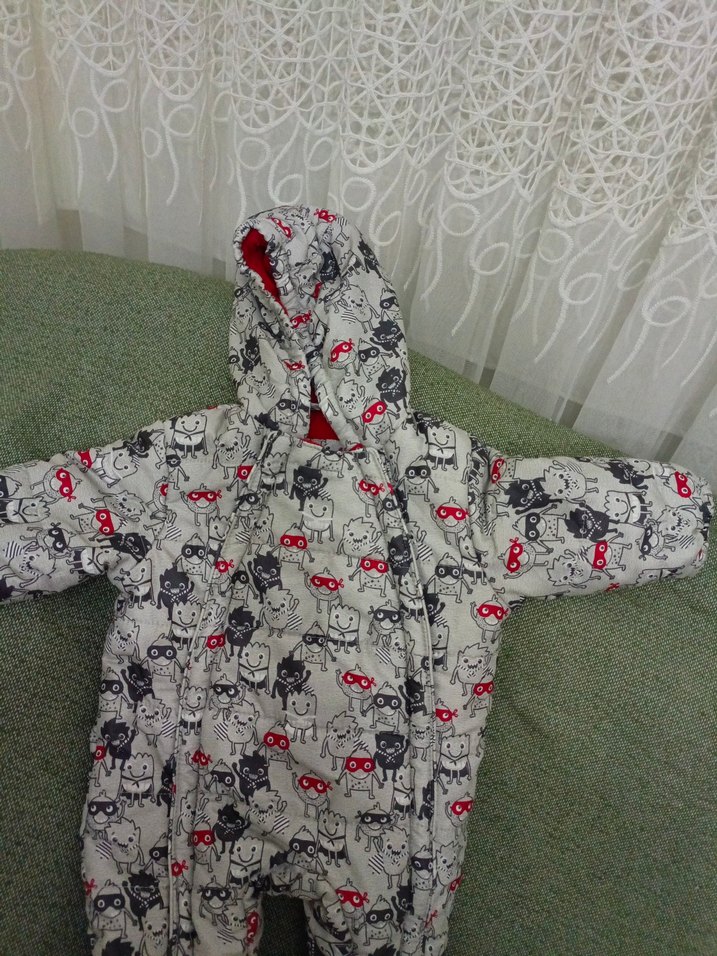 Gri Desenli astronot Bebek  Tulumu - Görsel 3