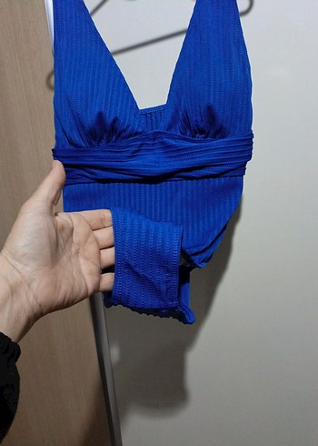 Mavi Drapeli Kadın Mayo - Görsel 3