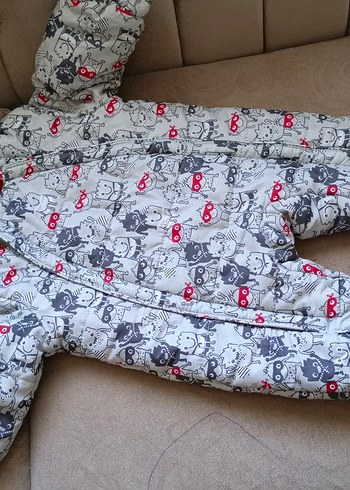 Gri Baskılı Bebek Erkek Tulumu - Görsel 13