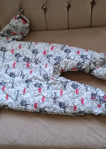 Gri Baskılı Bebek Erkek Tulumu - Görsel 14